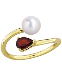 Cultured Freshwater Pearl 6mm Birthstone Rings In 18k Gold Plated Sterling Silver 18k Rose Gold Plated Sterling Silver Or Sterling Silver