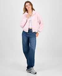 Hippie Rose Juniors' Full-Zip Teddy Fleece Jacket