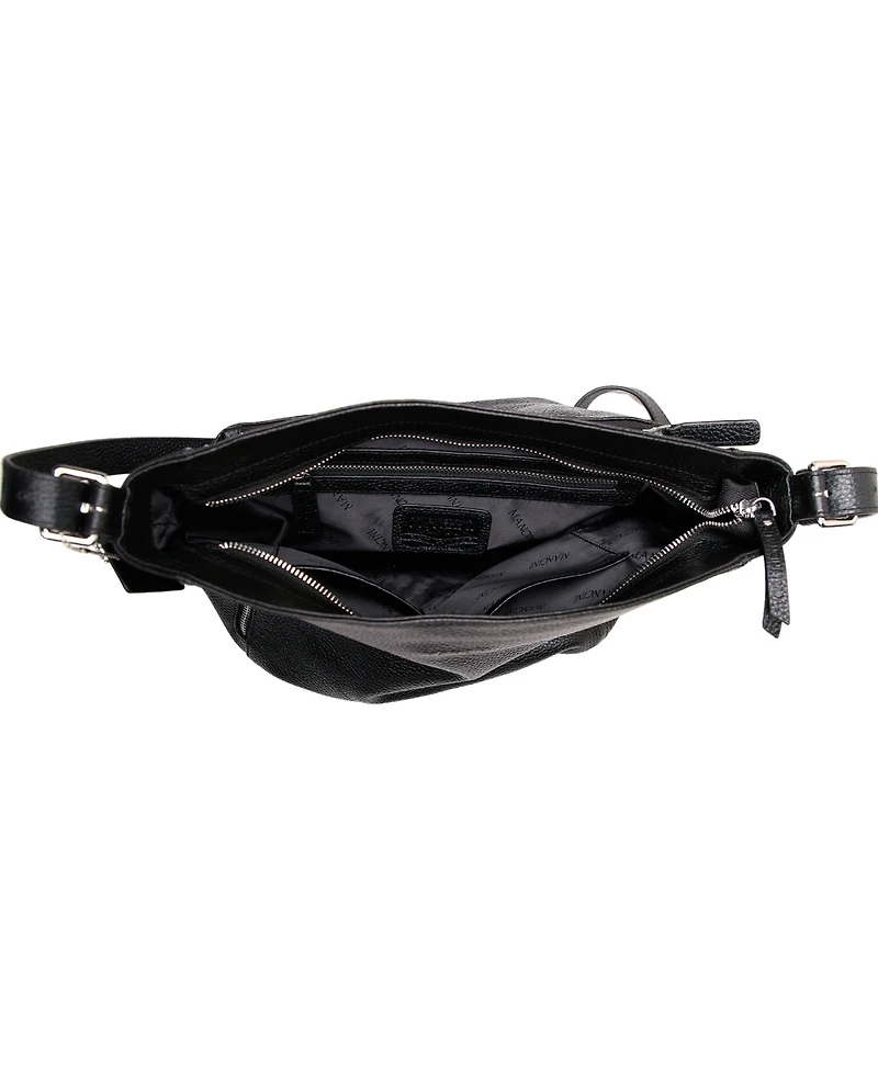 Mancini Mila Mini Zipper Hobo Bag