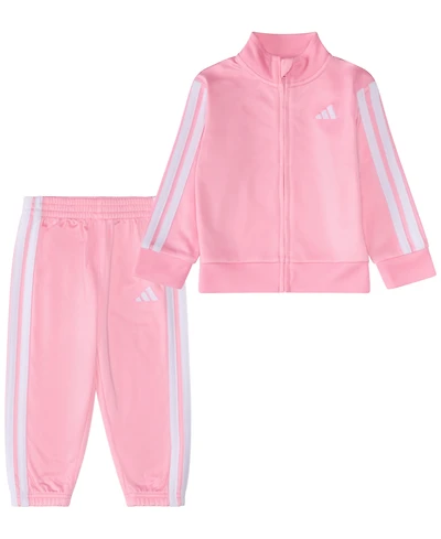 adidas Baby Girls 2-Piece Tricot Track Jacket and Pants Set