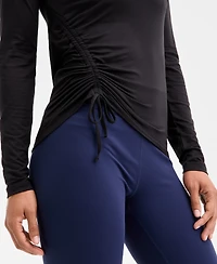 Id Ideology Women's Relaxed Side-Ruched Top, Macy's Exclusive