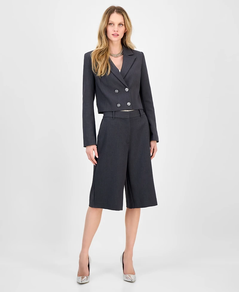 Guess Women's Joandra Double-Breasted Cropped Blazer