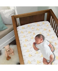 Lambs & Ivy Baby Disney Storytime Pooh 3-Piece Nursery Crib Bedding Set