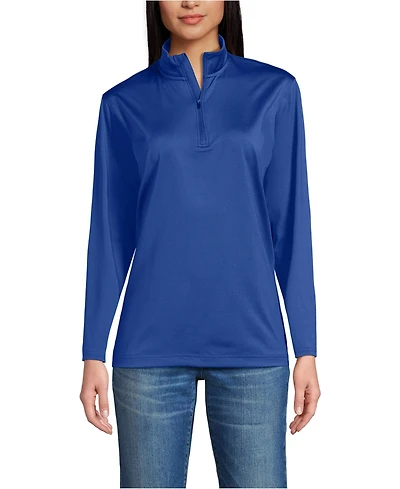 Lands' End Men's Unisex Rapid Dry Quarter Zip Pullover