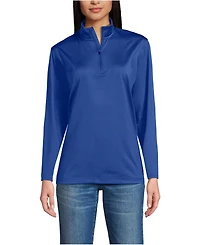 Lands' End Men's Unisex Rapid Dry Quarter Zip Pullover