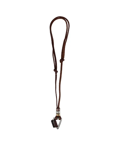 TRAFALGARGable Triangle and Beaded Leather Adustable Necklace