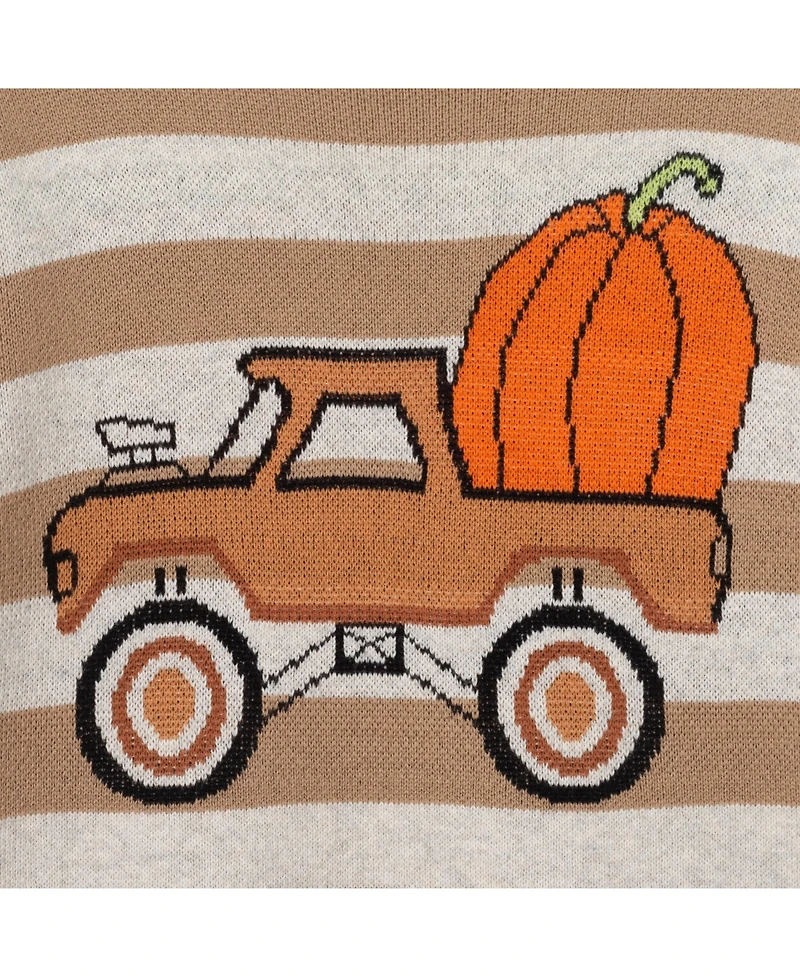 Andy & Evan Toddler/Chile Boys Fall Striped Sweater with Truck
