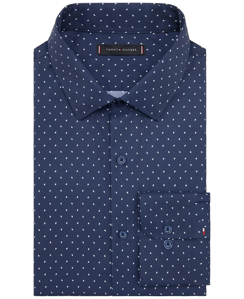 Tommy Hilfiger Men's Tech Athletic Fit Dress Shirt
