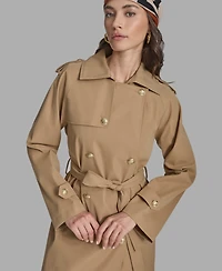 Bcbg Women's Double-Breasted Belted Trench Coat