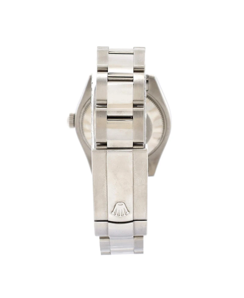 Pre-Owned Rolex Oyster Perpetual Datejust Automatic Watch in Stainless Steel and White Gold with Diamond Markers 31mm
