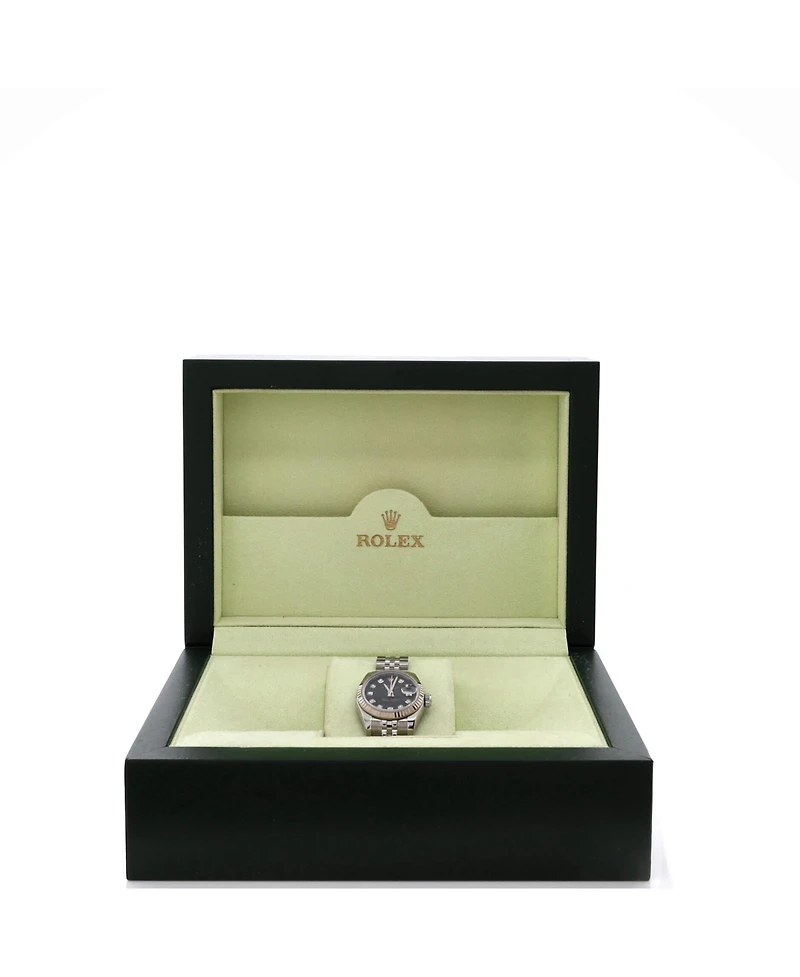 Pre-Owned Rolex Oyster Perpetual Datejust Automatic Watch in Stainless Steel and White Gold with Diamond Markers 26mm