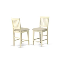 East West Furniture 5 Pc counter height Dining room set - Dinette Table and 4 bar stools