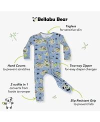 Bellabu Bear Baby Boys or Girls Pirate Cove Convertible Footie