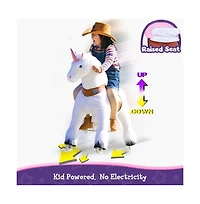 PonyCycle Ride-on Unicorn White Model U Size 5 for Age 7-12