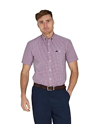 Raging Bull Big & Tall Short Sleeve Graph Check Poplin Shirt