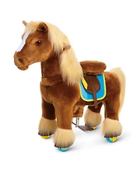 PonyCycle Ride-on Horse Brown Model X Size 3 for 3-4 Years