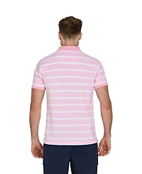 Raging Bull Birdseye Stripe Pique Polo