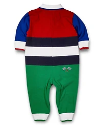 Florence Eiseman Baby Boys Jersey Knit Longall With Race Car