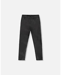 Deux par Big Girls Shiny Stretch Jersey Leggings Black