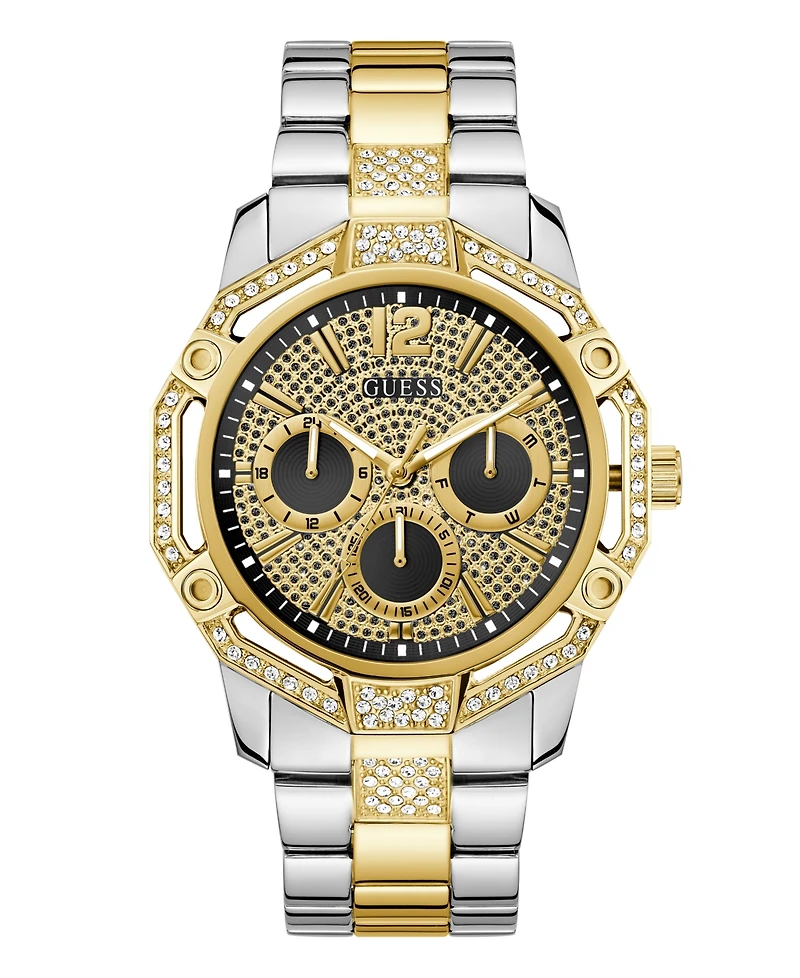 Guess Men's Two-Tone Multi-function Watch, 46mm