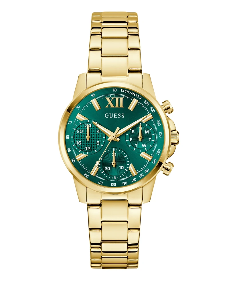 Guess Women's Gold Tone Multi-function Watch, 36mm