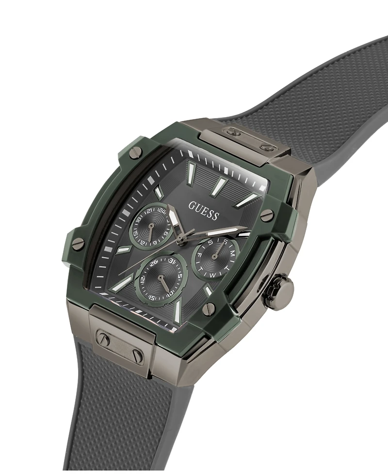 Guess Men's Grey Gunmetal Multi-function Watch, 44mm