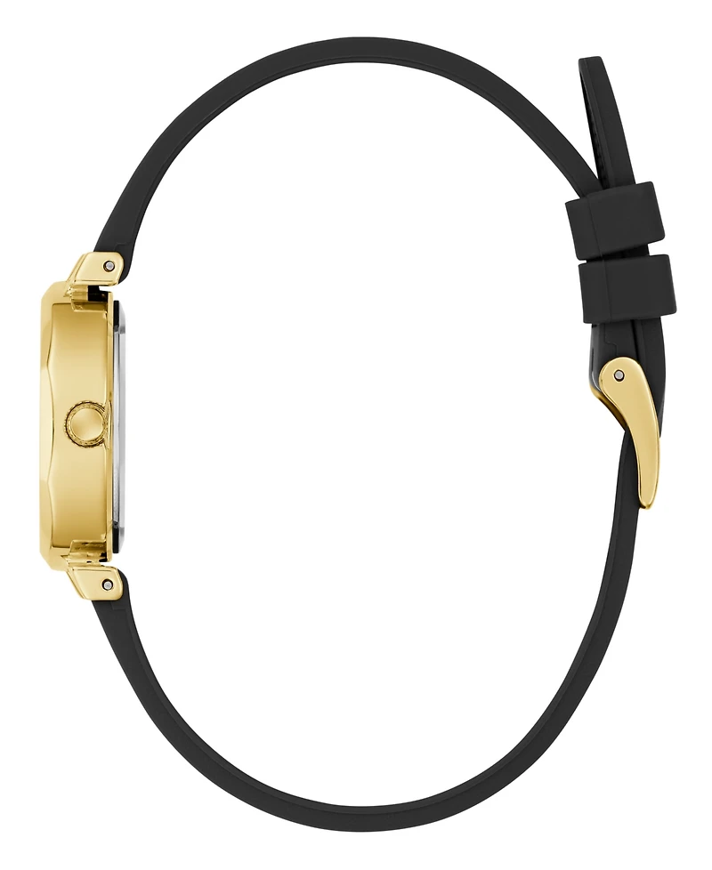 Guess Women's Black Gold Tone Analog Watch, 26mm
