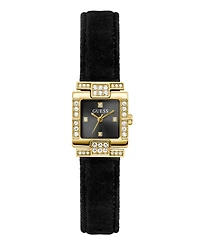 Guess Women's Black Gold Tone Analog Watch, 21mm