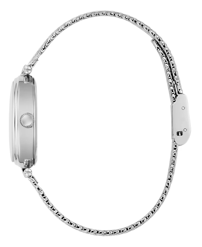 Guess Women's Silver Tone Analog Watch, 24mm