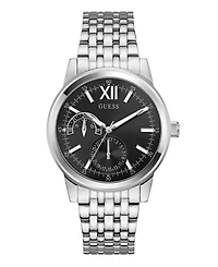 Guess Men's Silver Tone Multi-function Watch, 42mm
