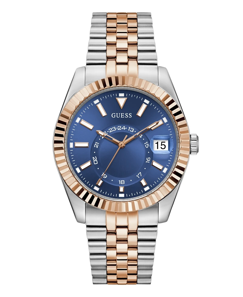 Guess Men's Two-Tone Multi-function Date Watch, 42mm