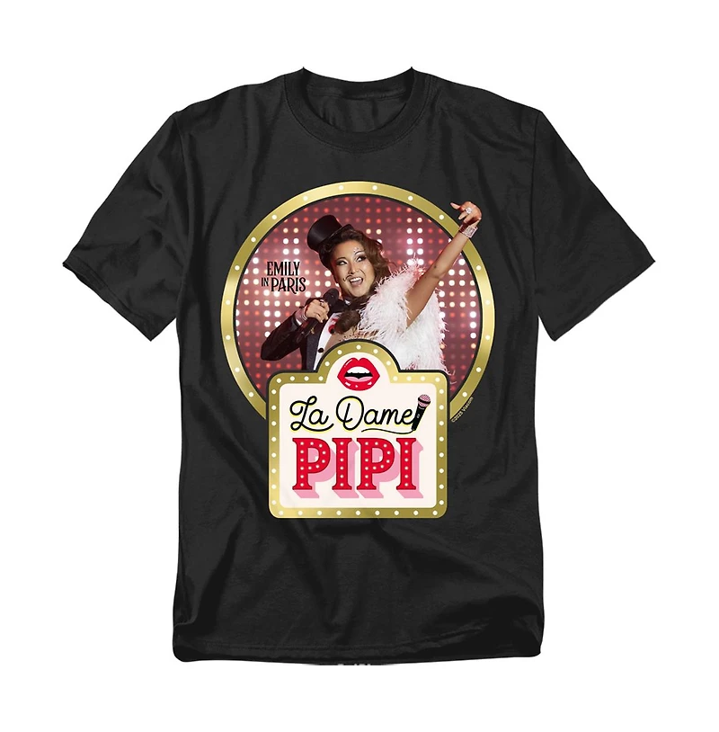 Logovision Men's Emily Paris La Dame Pipi T-Shirt
