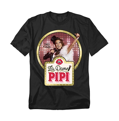Logovision Men's Emily Paris La Dame Pipi T-Shirt