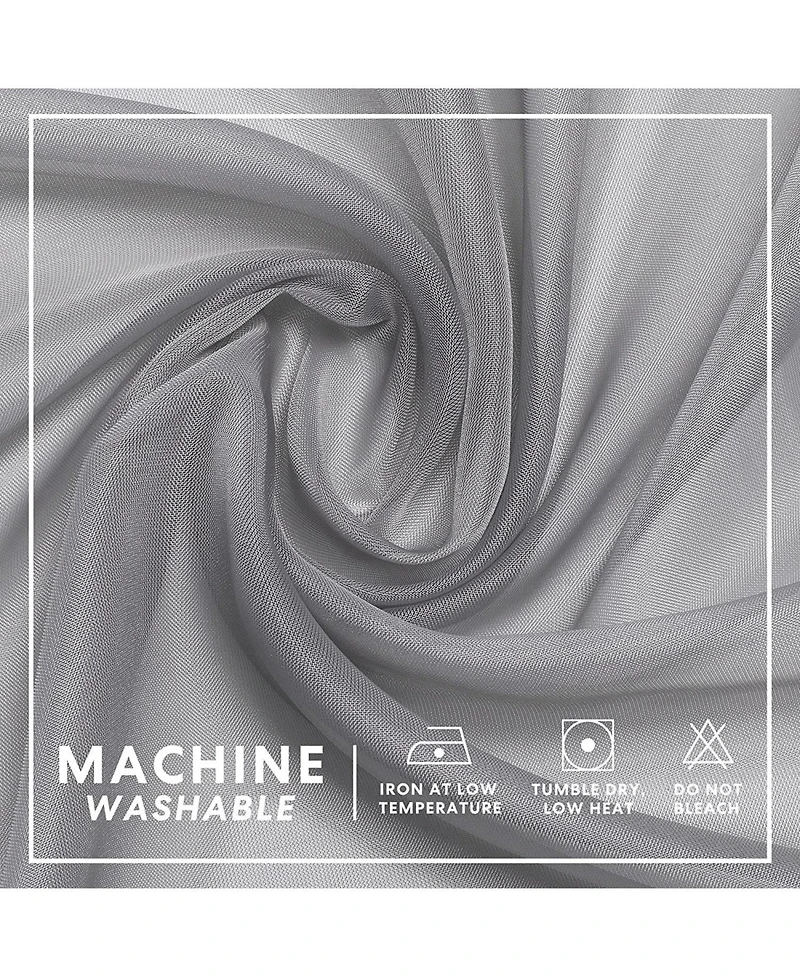 GoodGram Ultra Luxurious Elegant Sheer Grommet Single Curtain Panel