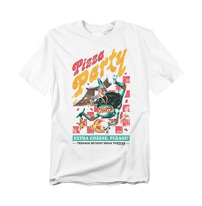 Logovision Men's Tmnt Mutant Mayhem Mikey Pizza Party T-Shirt