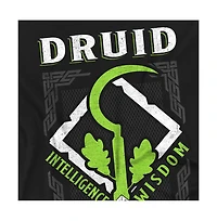 Logovision Men's Dungeons Dragons Druid Intelligence Wisdom T-Shirt