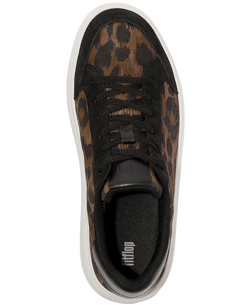 FitFlop Women's Rtg Leopard Suede Sneakers