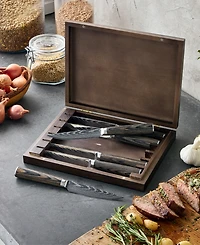 GreenPan Bobby Flay 6-Pc. Steak Knife Set with Wood Storage Box