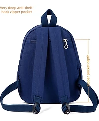 Mini Lightweight 11.8 Inch Backpack Durable Travel Hiking Women and Girls Small Daypack, 7 Liters Blue