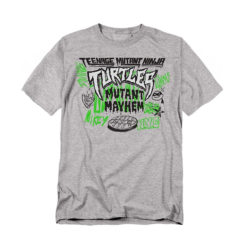 Logovision Men's Tmnt Mutant Mayhem Graffiti Logo T-Shirt
