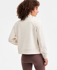 Id Ideology Women's Neppy Fleece Quarter-Zip Sweatshirt, Macy's Exclusive
