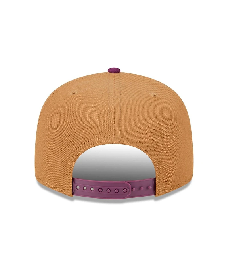 New Era Men's Brown/Purple Athletics Color Pack Two-Tone 9FIFTY Snapback Hat