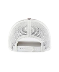 '47 Brand Men's Gray/White Houston Astros Tide Sweep Rope Trucker Adjustable Hat
