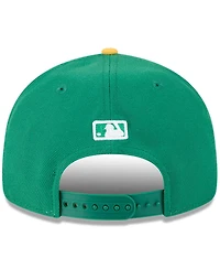 New Era Men's Green/Gold Athletics Baseball Hall of Fame Retro Crown 9FIFTY Adjustable Hat