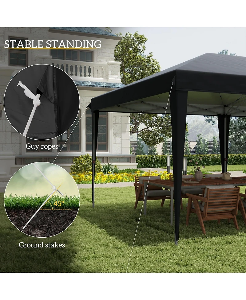 Outsunny Extra Large 10' x 19' Pop Up Canopy with Carry Bag