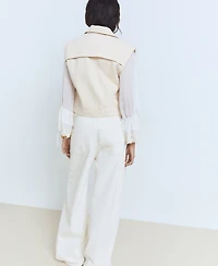 Mango Women's Denim-Effect Vest