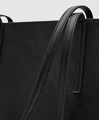 Mango Women's Double Handle Shopper Bag