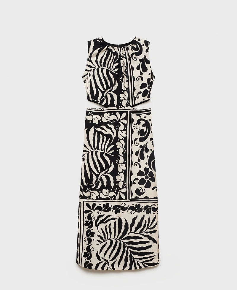 Mango Women's Cut-Out Midi Dress