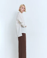 Mango Women's Straight-Fit Suit Pants