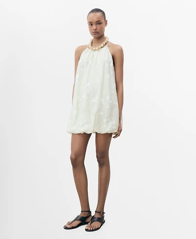 Mango Women's Balloon Halter Dress